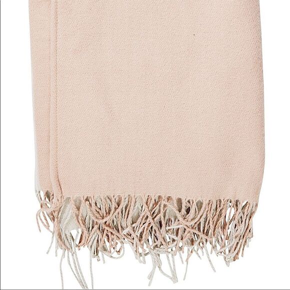 Soia & Kyo Woven Pink Scarf Scarfigan with Fringe - Picture 4 of 8